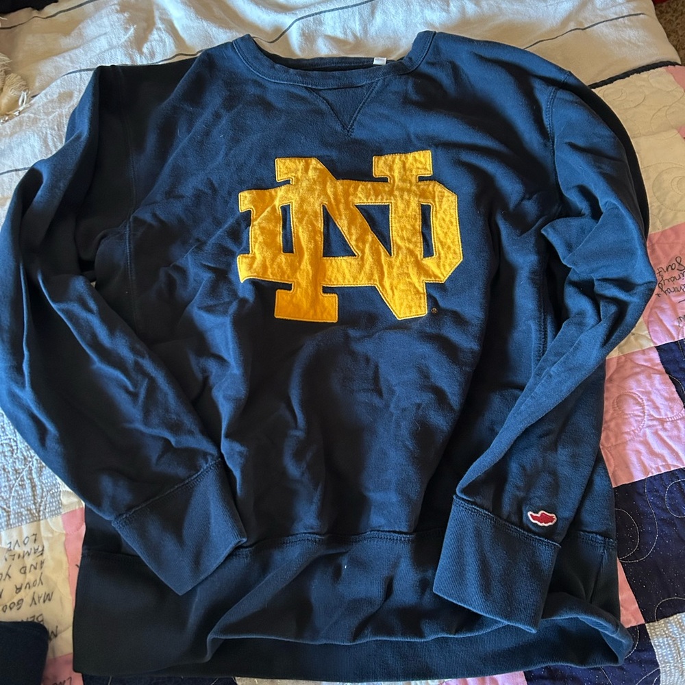 Navy Blue Notre Dame Sweater